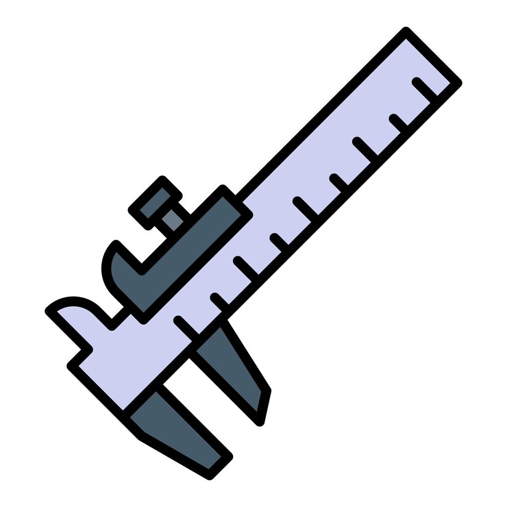 Vector vernier caliper icon