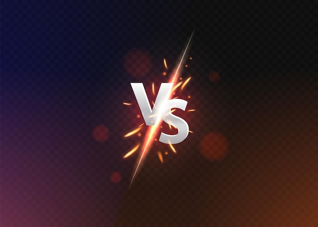 Versus vs background versus logo vs letters for sports and fight competitionVector illustration