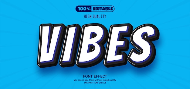 vibes text effect editable text effect