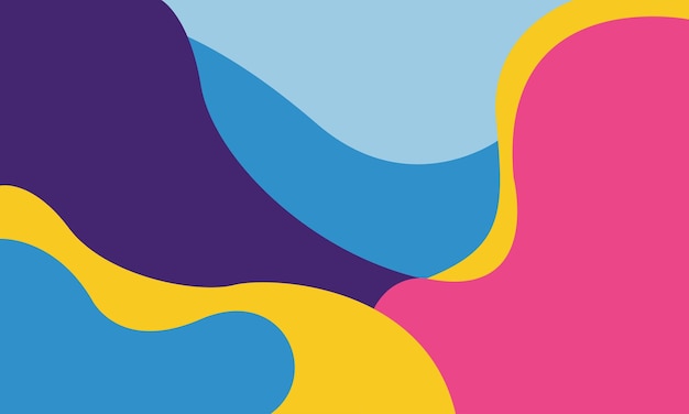 vibrant abstract background blends flowing shapes in bold colors