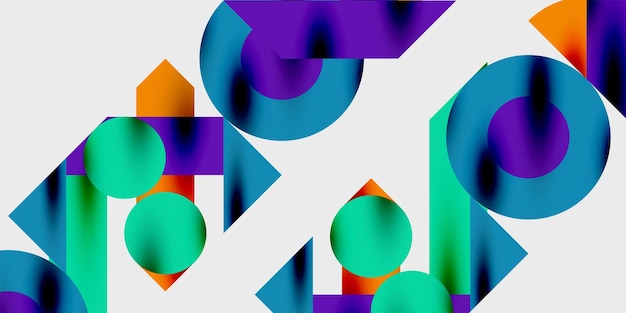 Vibrant abstract background circles with smooth gradients creating a dynamic and modern design Ideal for creative tech or contemporarythemed projects