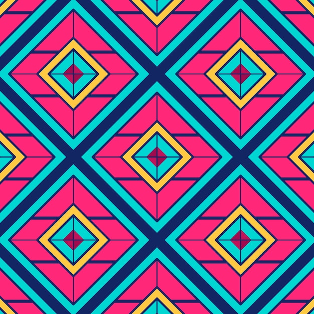 Vibrant Geometric Pattern Is Perfect For Modern Designs
