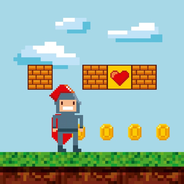 video game pixel design