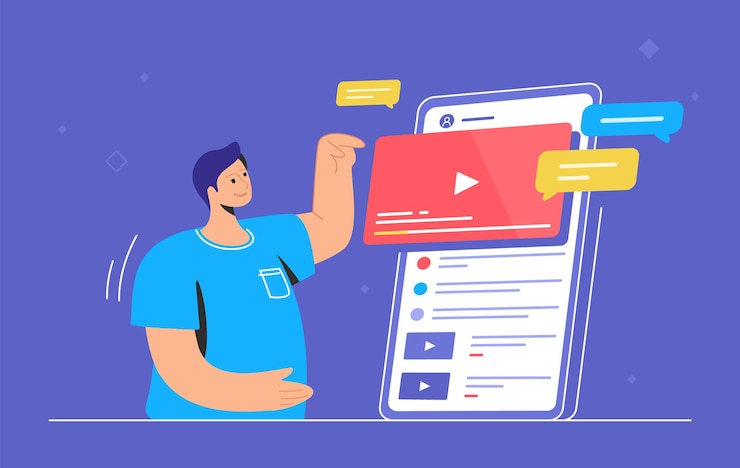 Vector video watching and live streaming on mobile phone