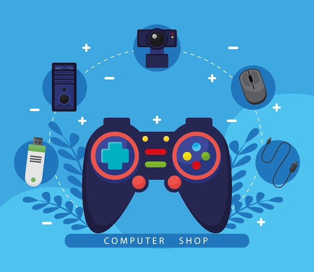 Videogame control with cions