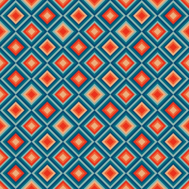 vintage aestethic pattern with triangles in the style of the 70s and 60