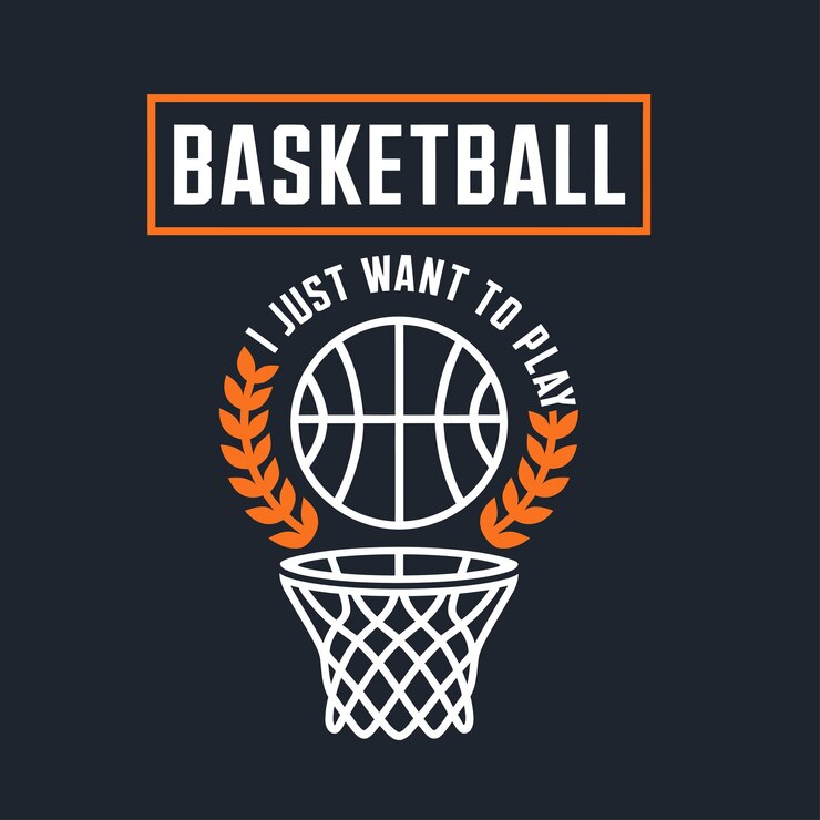 Vector vintage basketball graphic t shirt design