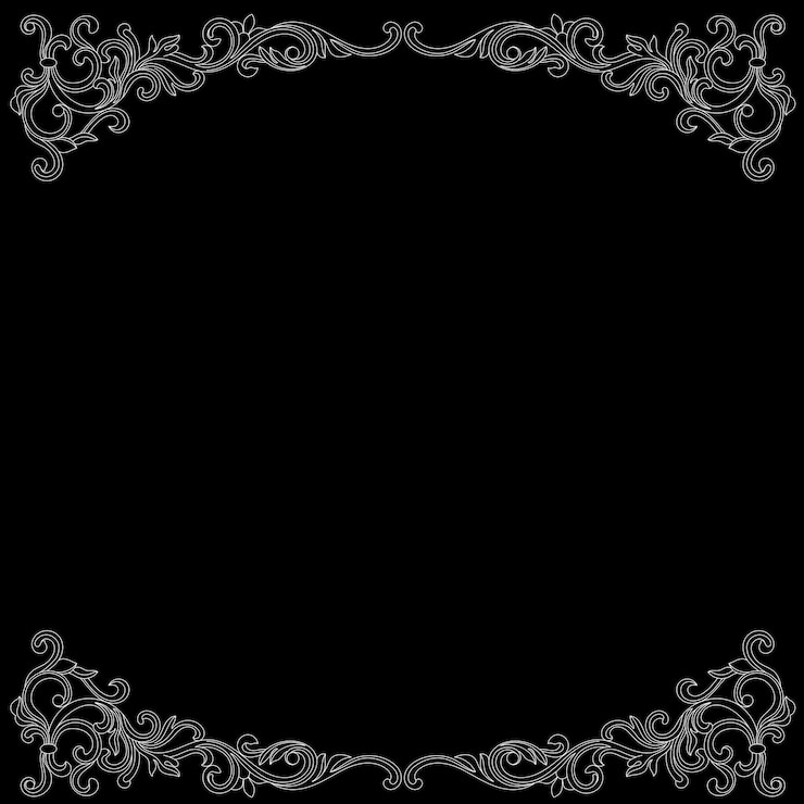 Vector vintage border frame engraving with retro ornament pattern in antique baroque style. vector.