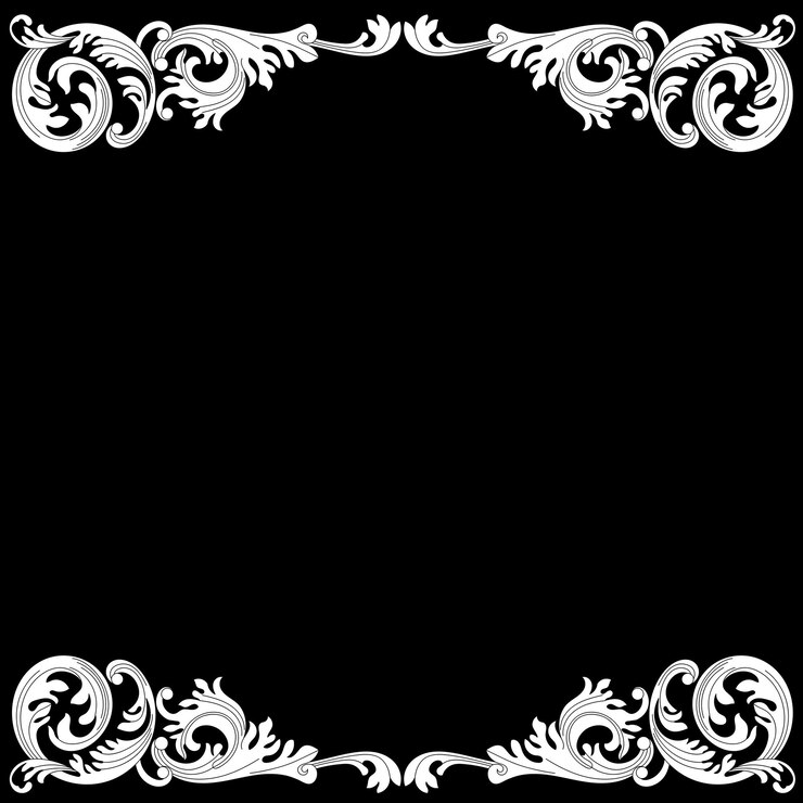 Vector vintage border frame engraving with retro ornament pattern in antique baroque style. vector.