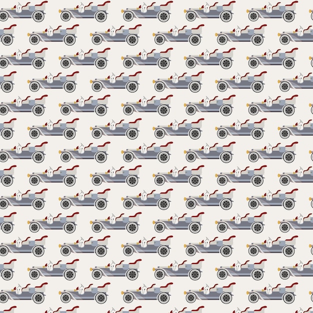 vintage car pattern wallpaper illustration background 04