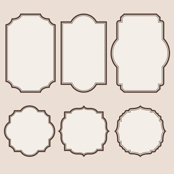 Vector vintage frames fade colours