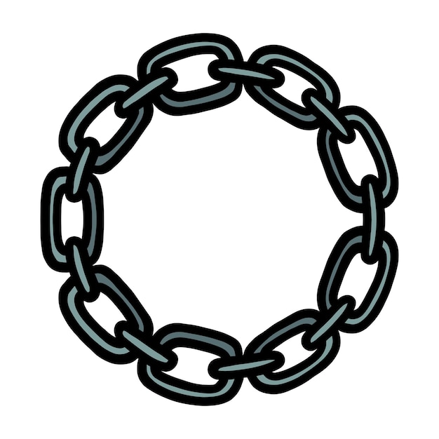 vintage hand drawing chain illustration