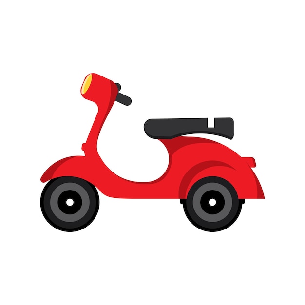 Vintage scooter vector illustration design Scooter illustration on white background