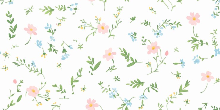 Vintage seamless floral pattern Liberty style background of small pastel colorful flowers Small