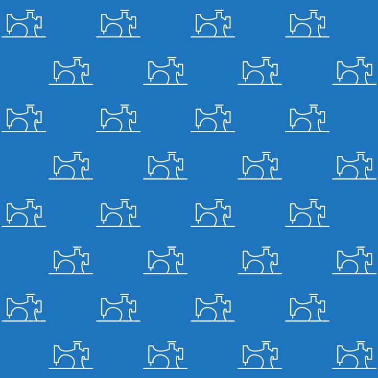 Vector vintage sewing machine vector outline seamless pattern
