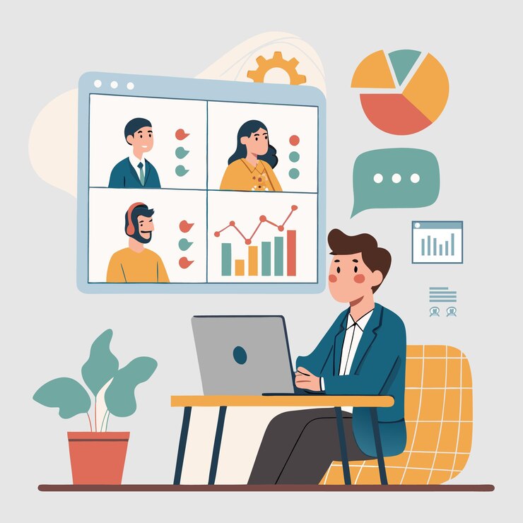 Virtual Team Meeting