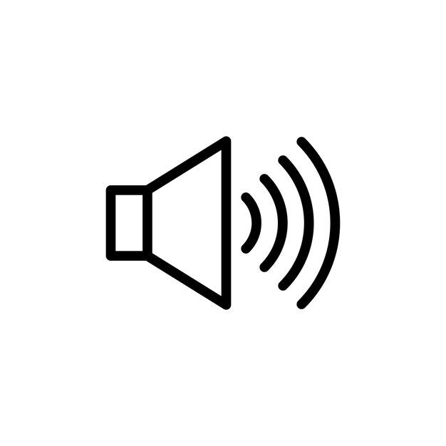 volume icon set audio speaker vector symbol voice sound pictogram in black filled and outlined style