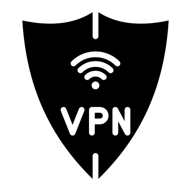 vpn connection icon vector image can be used for remote working