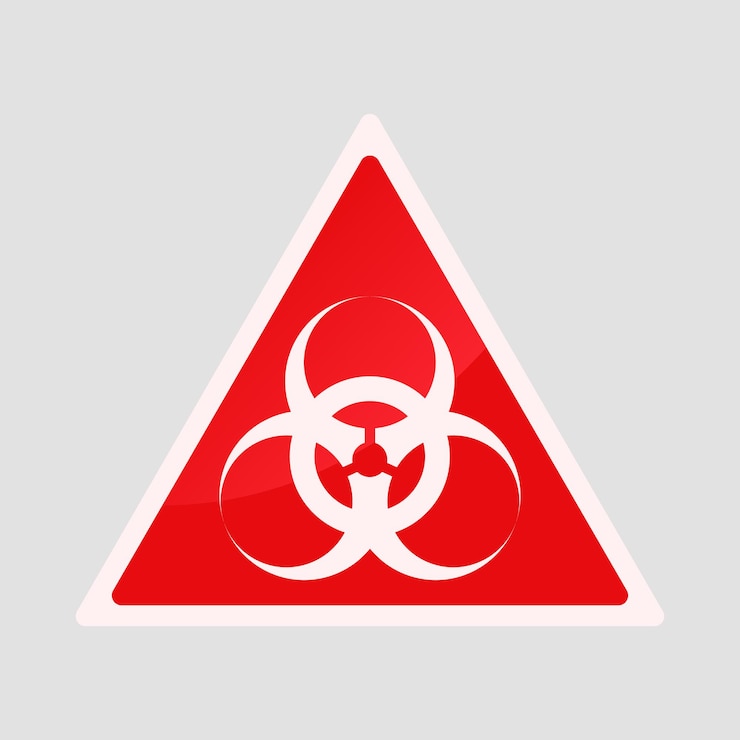 Vector warning sign element