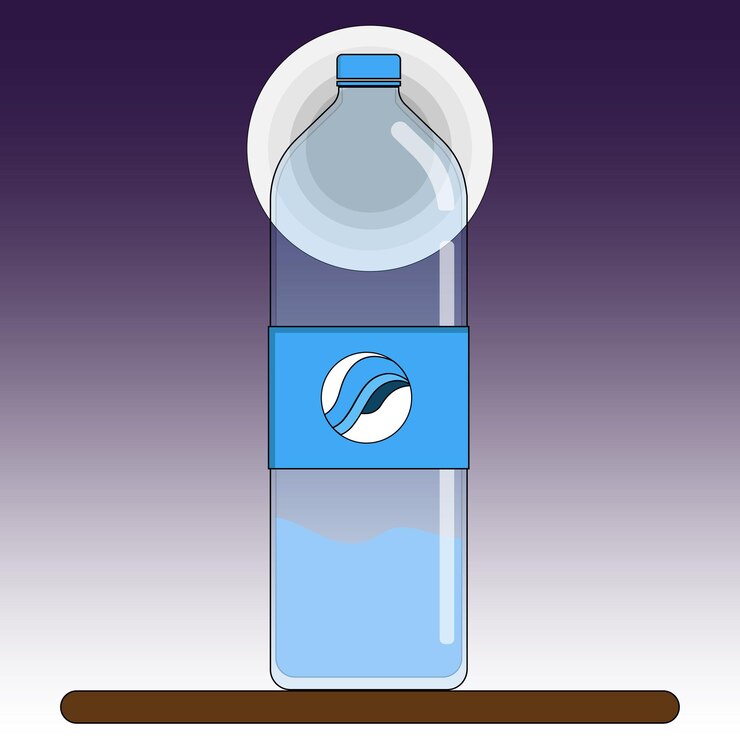 Vector water bottle