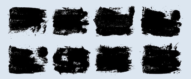 water color grunge brushstroke template set