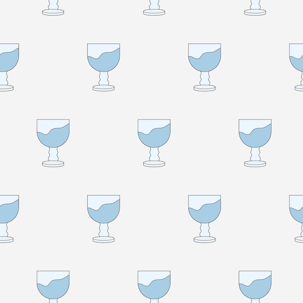 water glass seamless pattern design repeated glass pattern background
