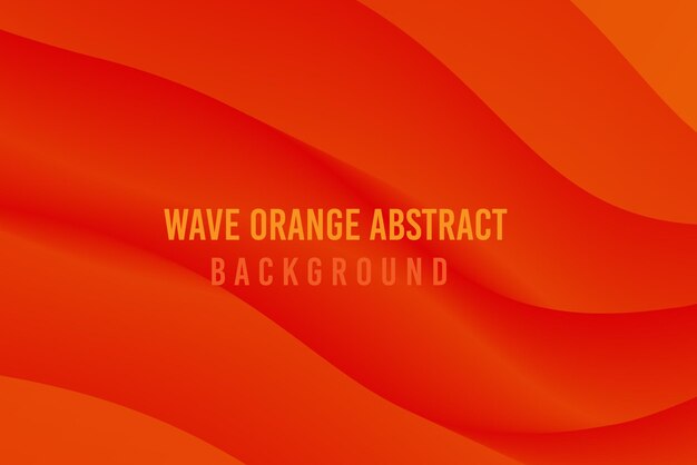Wave Orange Abstract Background