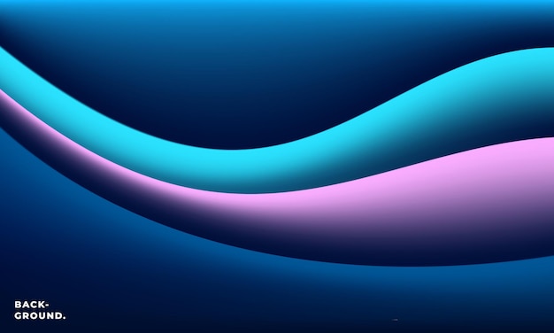Wavy layer gradient mesh background template copy space for poster banner or presentation