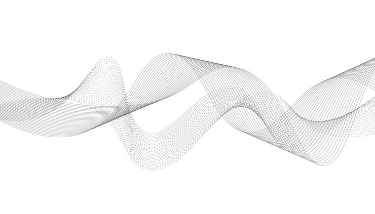 Wavy lines vector illustration Design elements Waves background