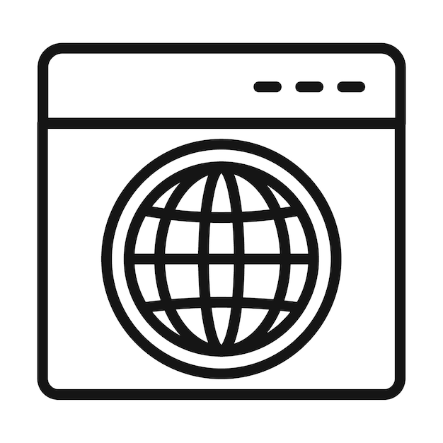 web browser icon ideal for internet browsing and online navigation