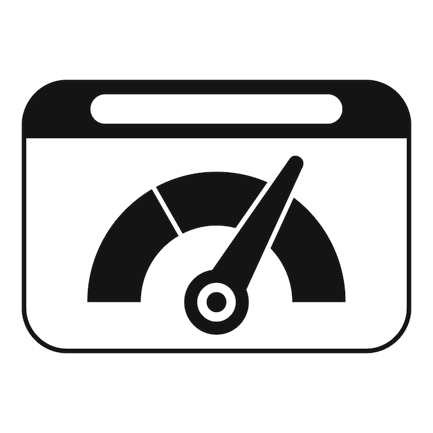 web control management icon simple vector risk strategy