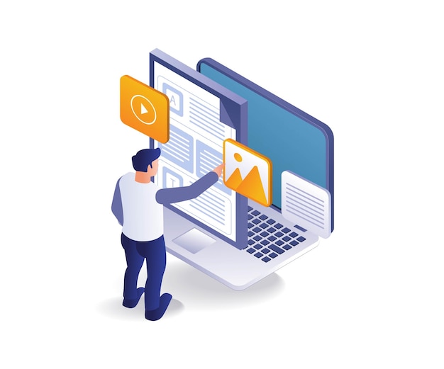 web developer is building a website