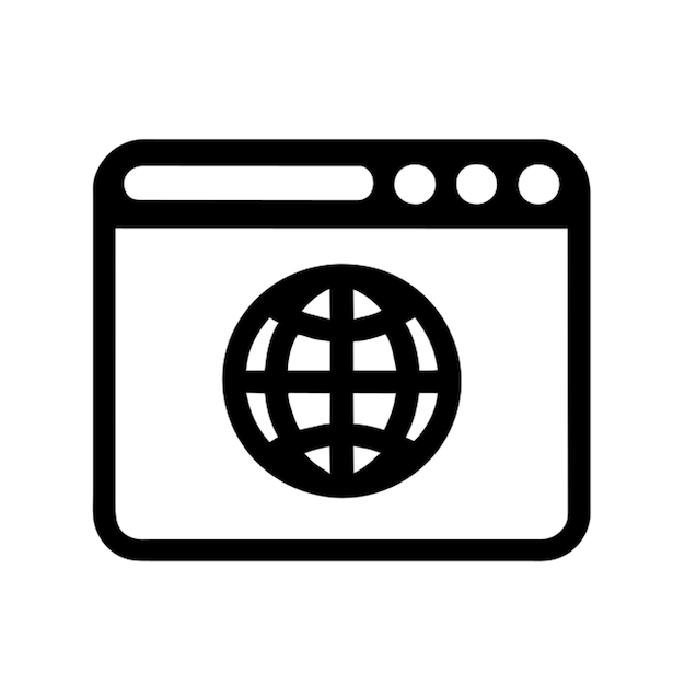 web perfect logo cirucular minimalist icon