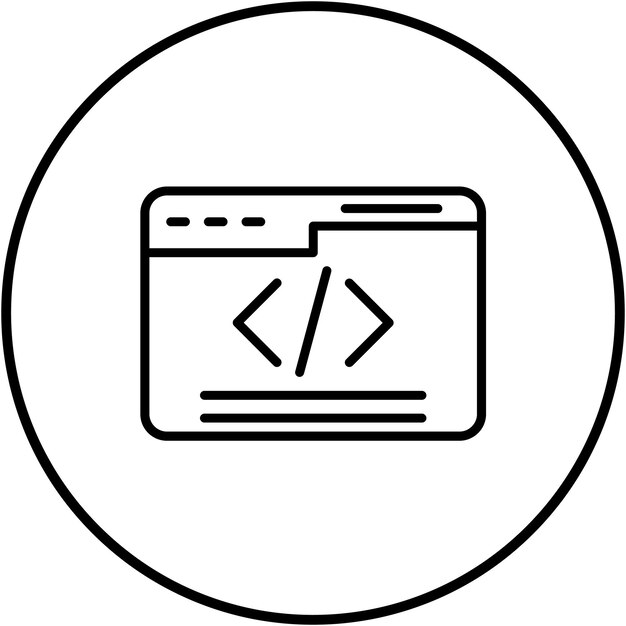 web programming vector icon can be used for marketing iconset