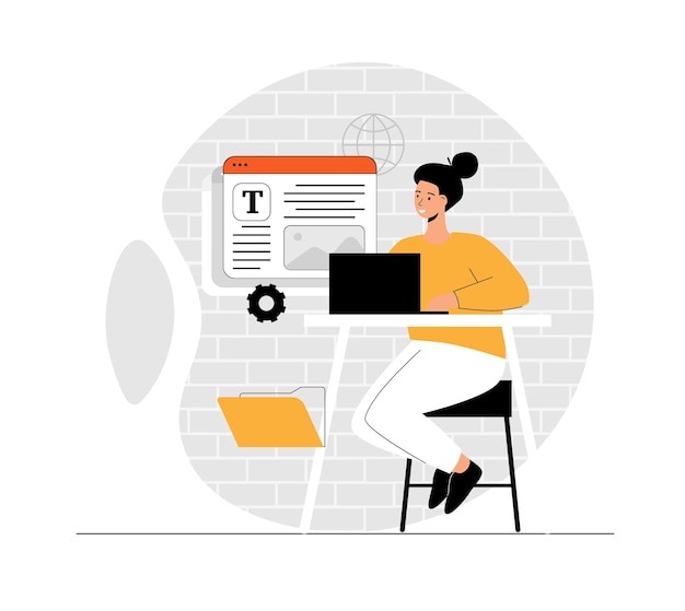 Web scraping concept Technology for collecting data from web pages Extracting content and data fro