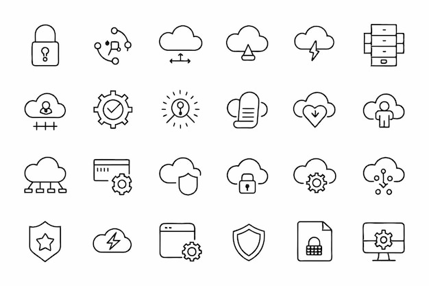 Web Security Icon Set