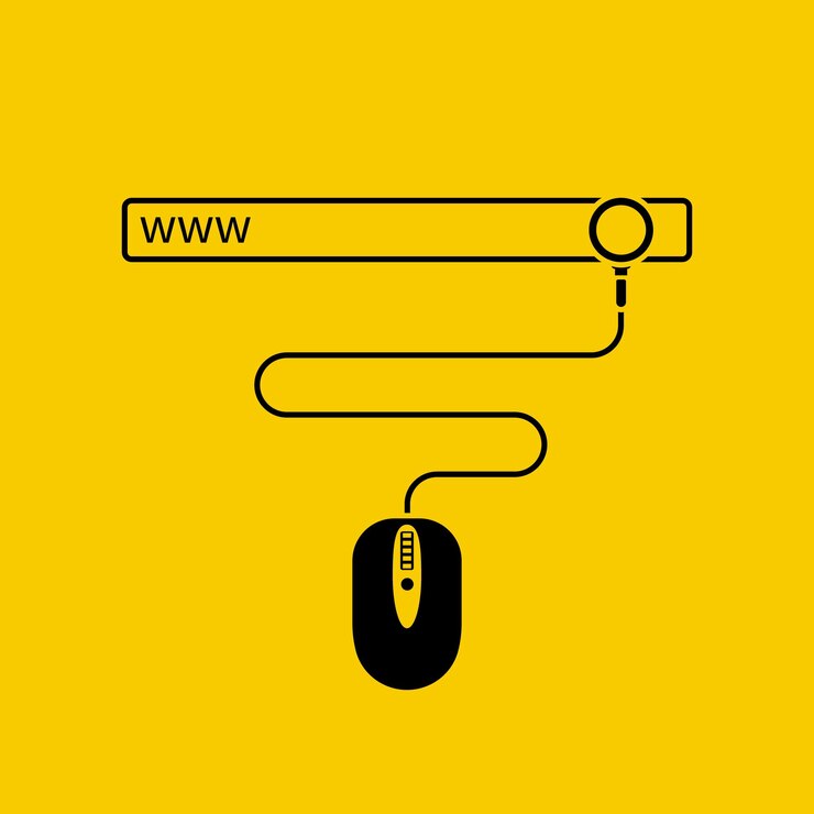 Vector web surfing concept