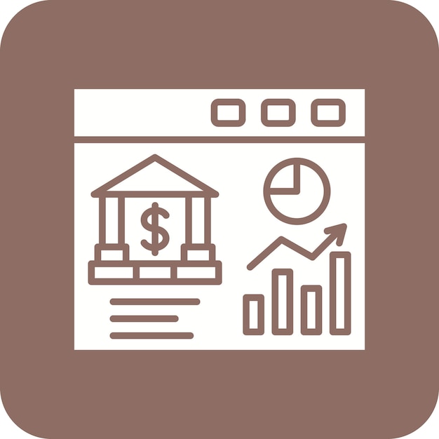 Website Analytics icon vector image Can be used for Banking and Finance