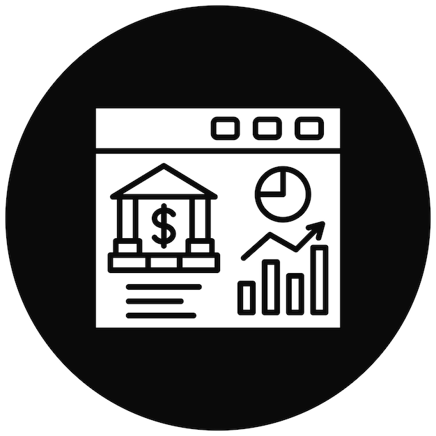Website Analytics icon vector image Can be used for Banking and Finance