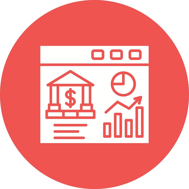 Website Analytics icon vector image Can be used for Banking and Finance