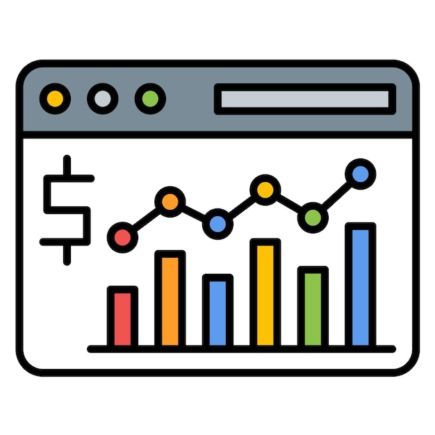 Website Analytics Vector Illustration Style
