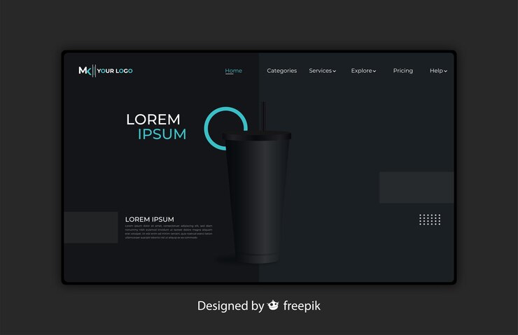 Vector website design