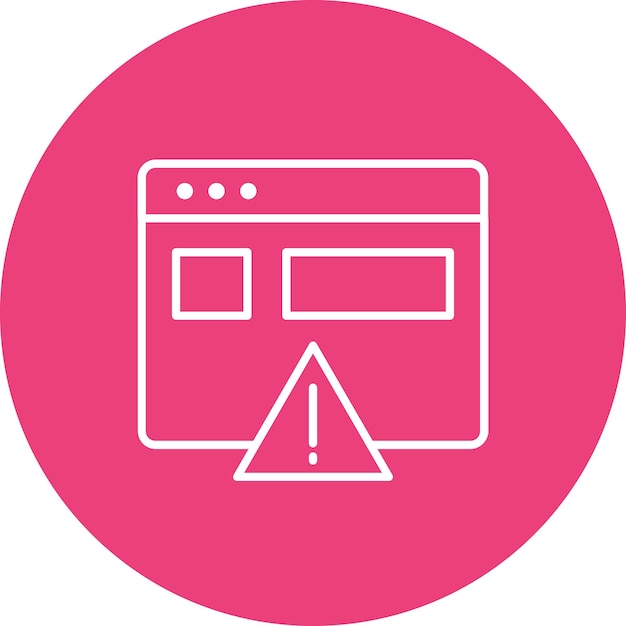 website error icon vector image can be used for coding and development