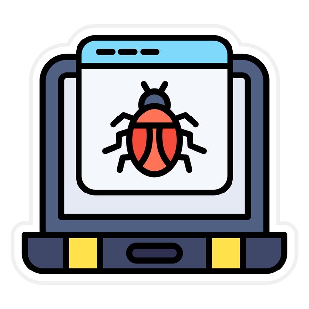 Website Hacked icon vector image Can be used for Cyber Security