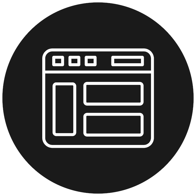 website layout vector icon can be used for computer programming iconset