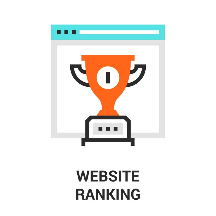 Vector website ranking icon