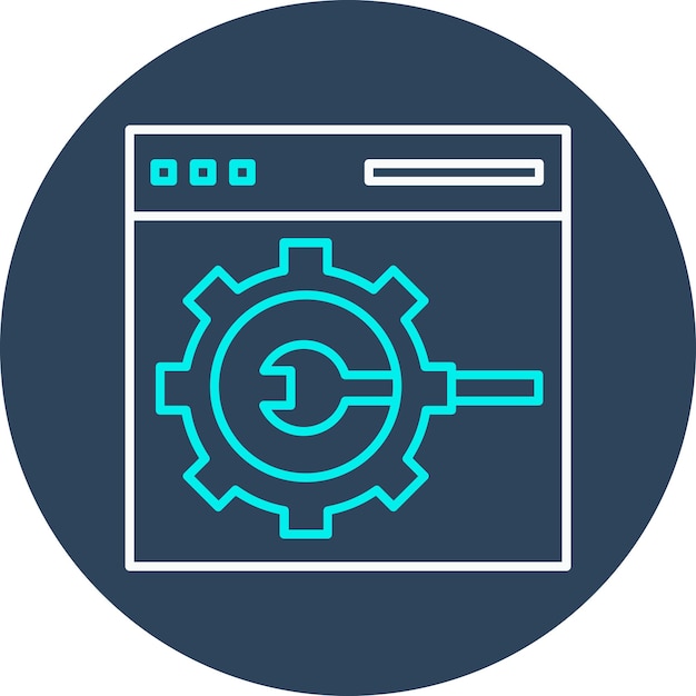 Website Settings vector icon Can be used for SEO and SEM iconset