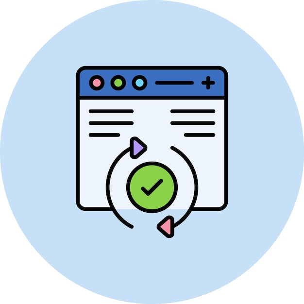 Website Update Flat Illustration