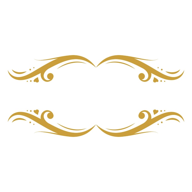 wedding ornament luxury frame set design