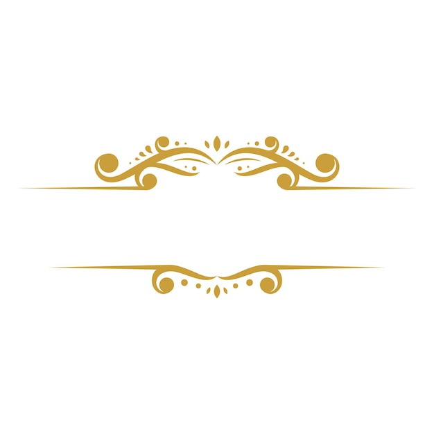 wedding ornament luxury frame set design